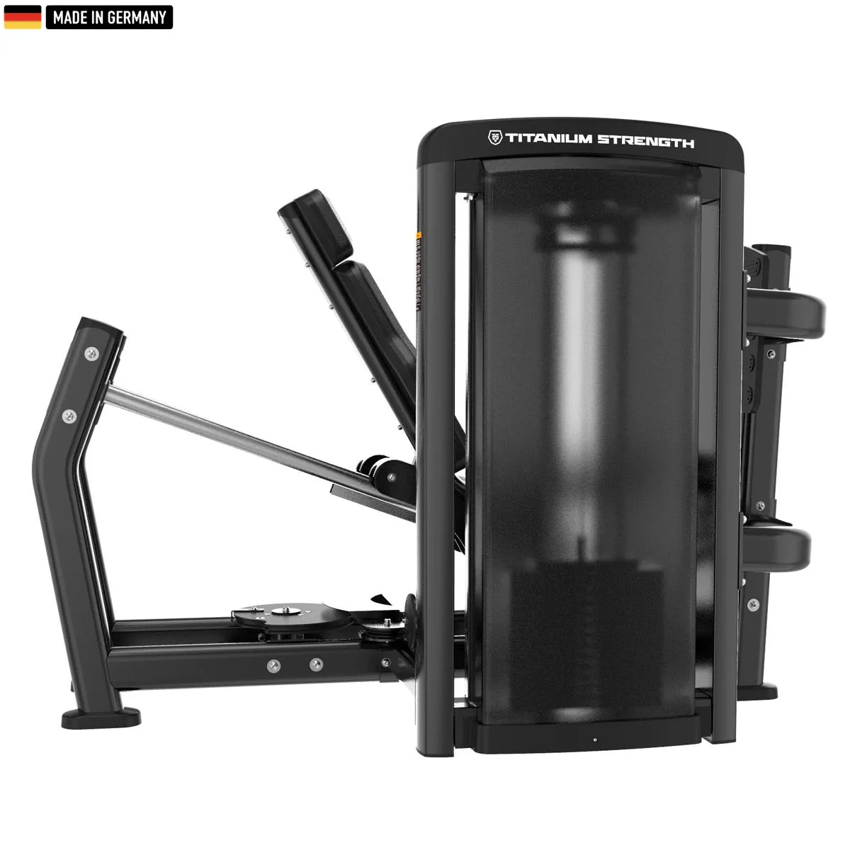 "Titanium Strength Genesis Series Selectorized Horizontal Leg Press – premium leg workout machine for gyms and home fitness."

