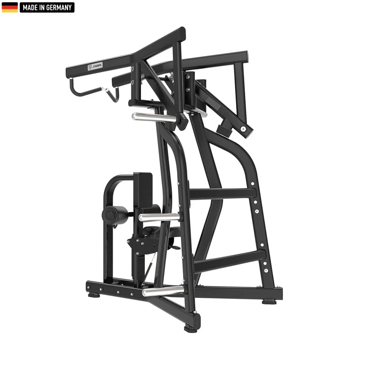 Titanium Strength Iso-Lateral Rowing Lat Pulldown machine with plate-loaded resistance for advanced back training