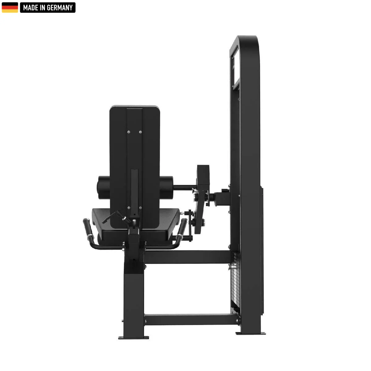 "Titanium Strength Selectorized Seated Leg Curl Machine for hamstring workouts."

