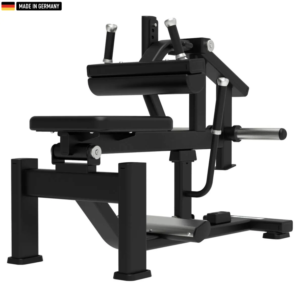 "Titanium Strength Elite Series Seated Calf Raise Machine – premium gym equipment for lower leg workouts."

