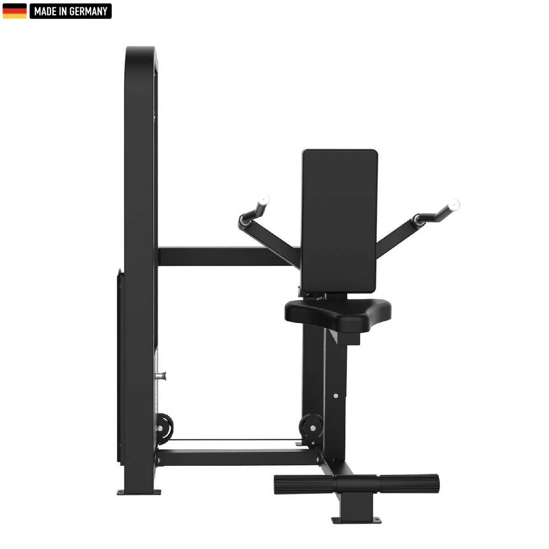 "Titanium Strength Selectorized Triceps Dips Machine for effective arm workouts."
