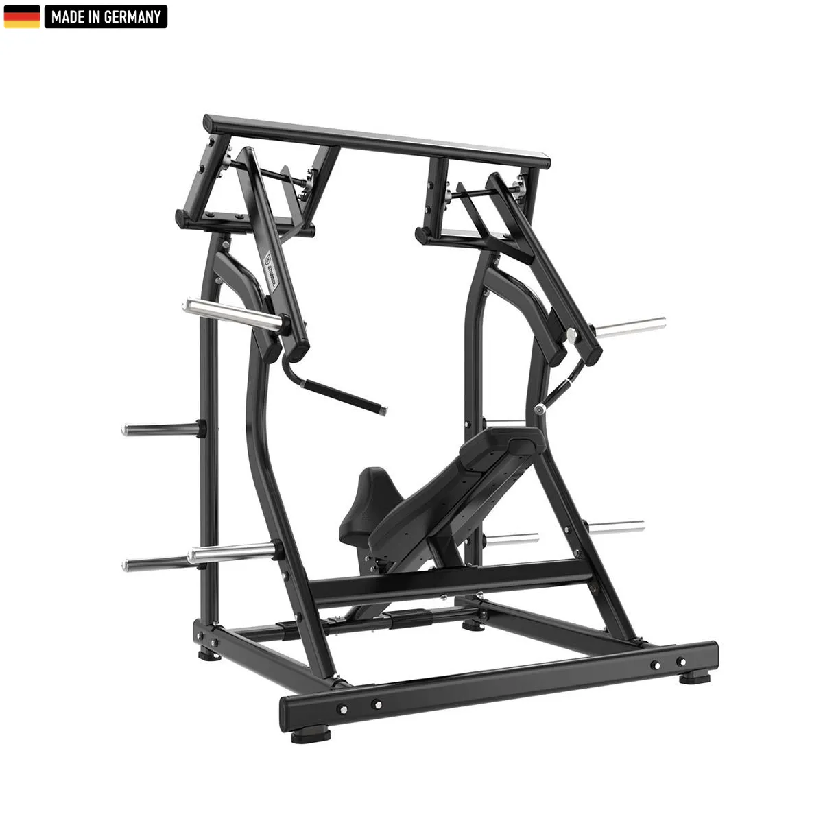 "Titanium Strength Iso-Lateral Incline Shoulder Press for effective upper body training."
