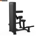 Elite Series Titanium Strength Black Series Back Extension Machine in a modern gym setting