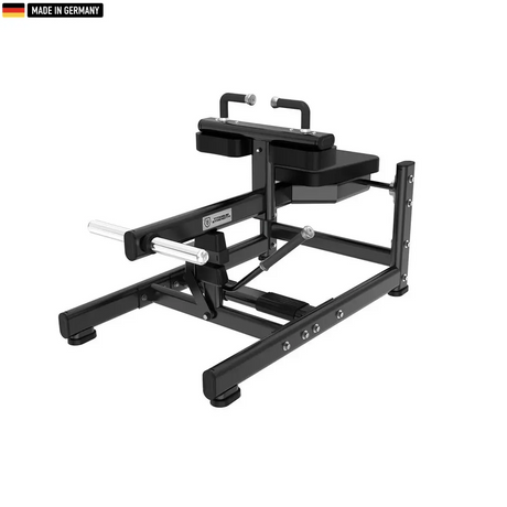 Titanium Strength Seated Calf Machine – Premium gym equipment for lower leg muscle training and calf raises.


