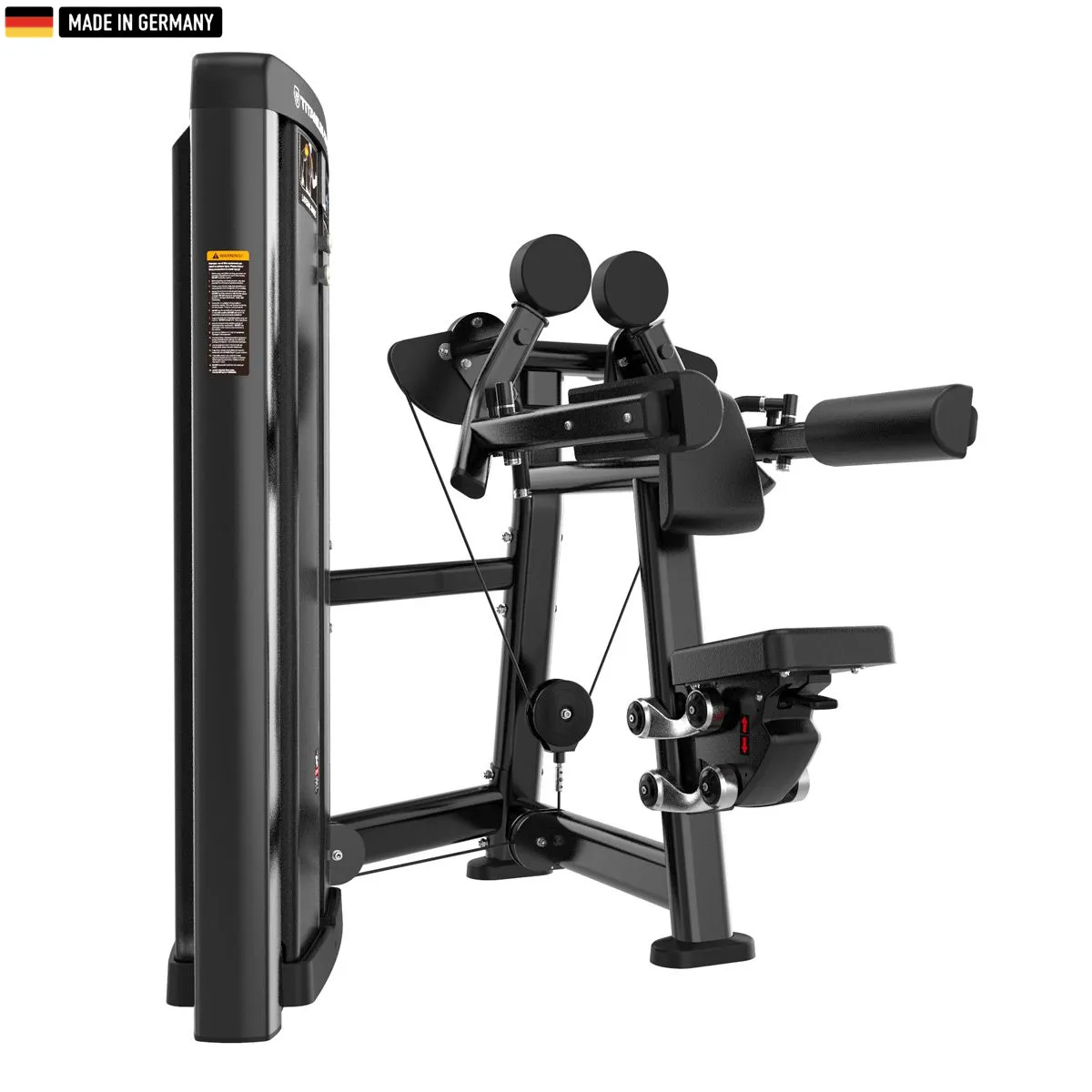 "Genesis Series Selectorized Lateral Raise Machine for targeted shoulder muscle training."
