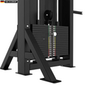 Selectorized Standing Lateral Raise Machine by Titanium Strength for targeted shoulder muscle development