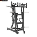 Titanium Strength Iso-Lateral Low Row Machine with plate-loaded design for effective back muscle training