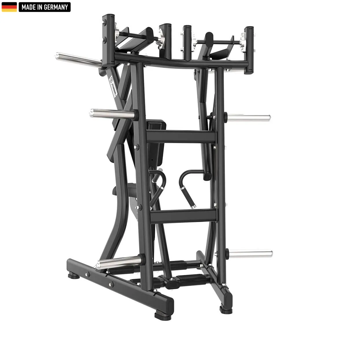 Titanium Strength Iso-Lateral Low Row Machine with plate-loaded design for effective back muscle training