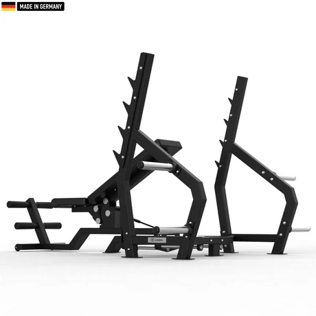 "Adjustable multi-position Olympic weight bench with flat, incline, and decline settings for versatile strength training."

