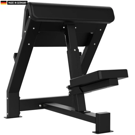 "Professional Scott Preacher Curl Bench for isolated biceps training."

