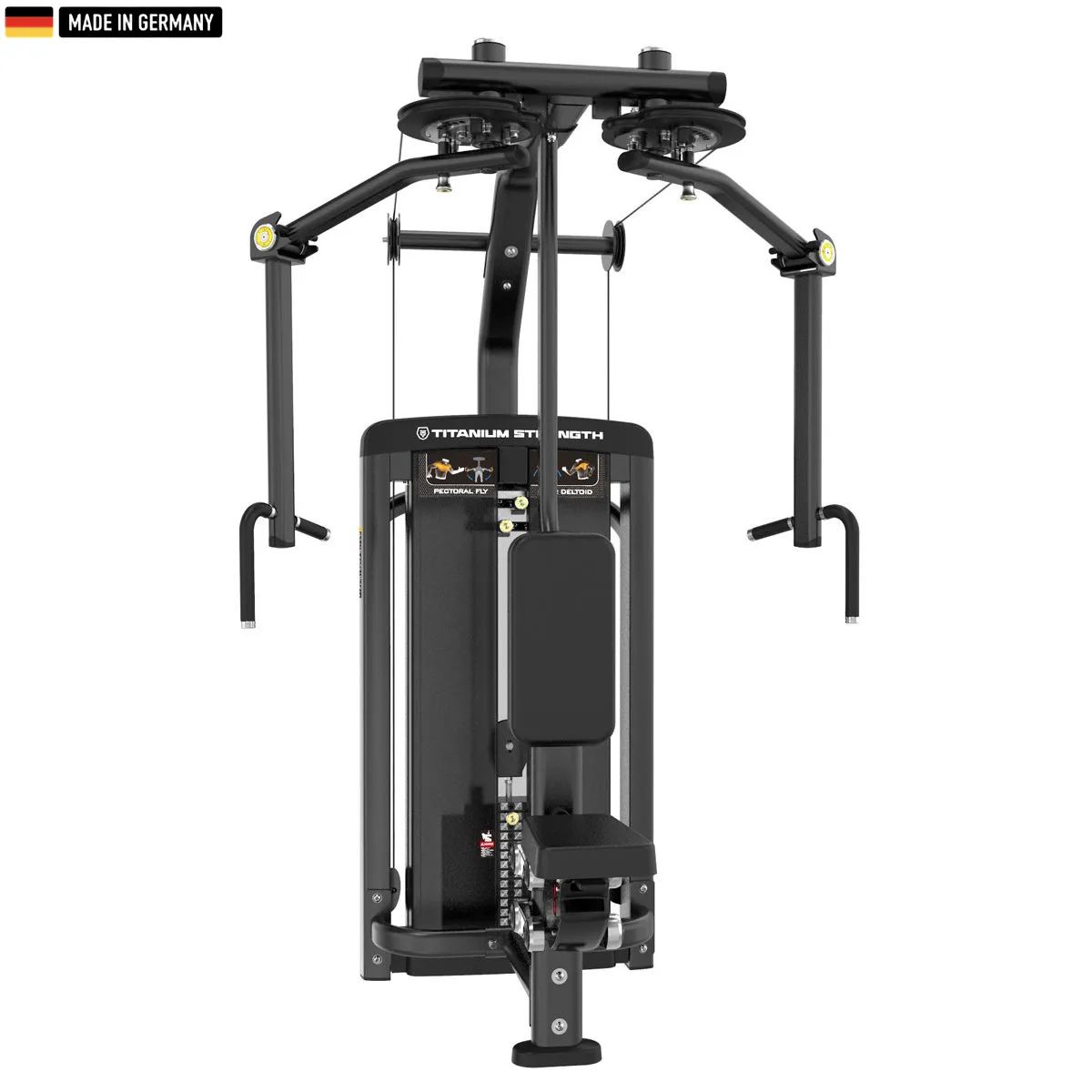 Genesis Series Selectorised Pec Fly & Rear Delt Machine by Titanium Strength - Designed for shoulder workouts in commercial gyms