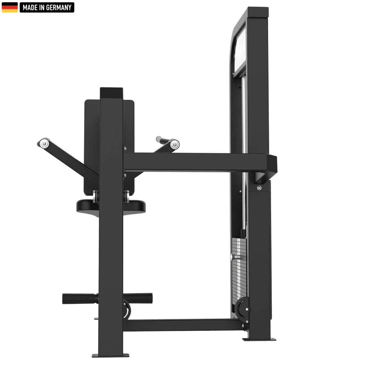 "Titanium Strength Selectorized Triceps Dips Machine for effective arm workouts."
