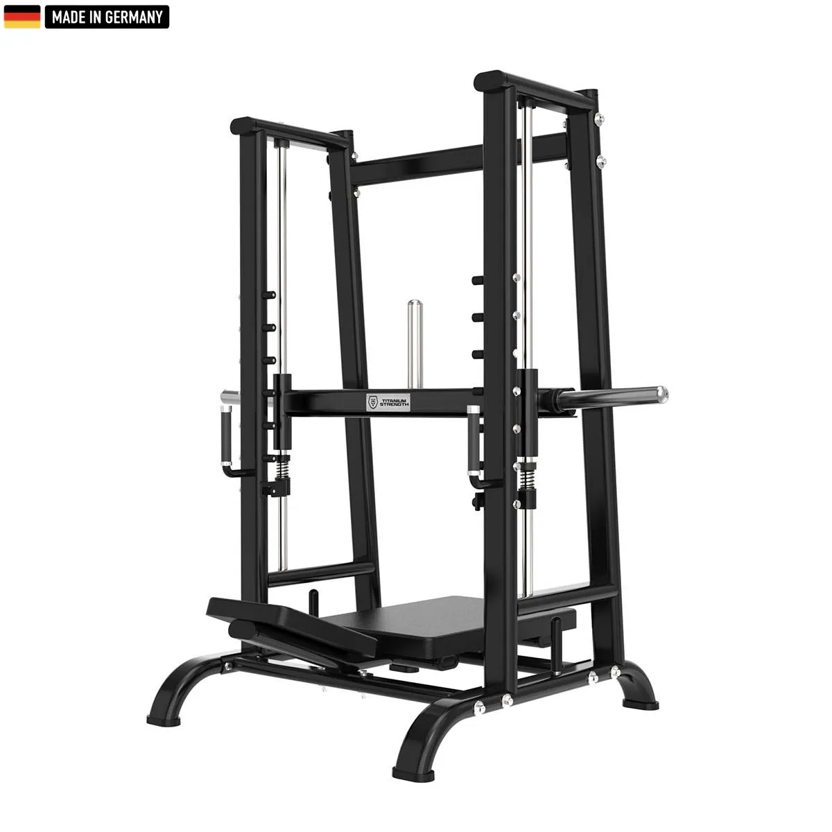 Titanium Strength Vertical 90° Leg Press – Heavy-duty gym machine for intense leg workouts.

